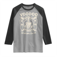 Voodoo Bourbon Street Spooky New Orleans Raglan Shirt Voodoo Doctor