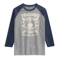 Voodoo Bourbon Street Spooky New Orleans Raglan Shirt Voodoo Doctor