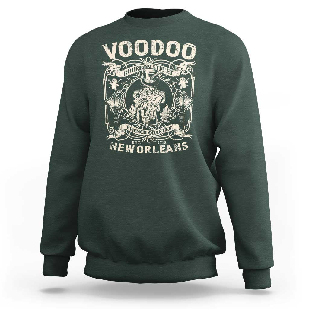 Voodoo Bourbon Street Spooky New Orleans Sweatshirt Voodoo Doctor
