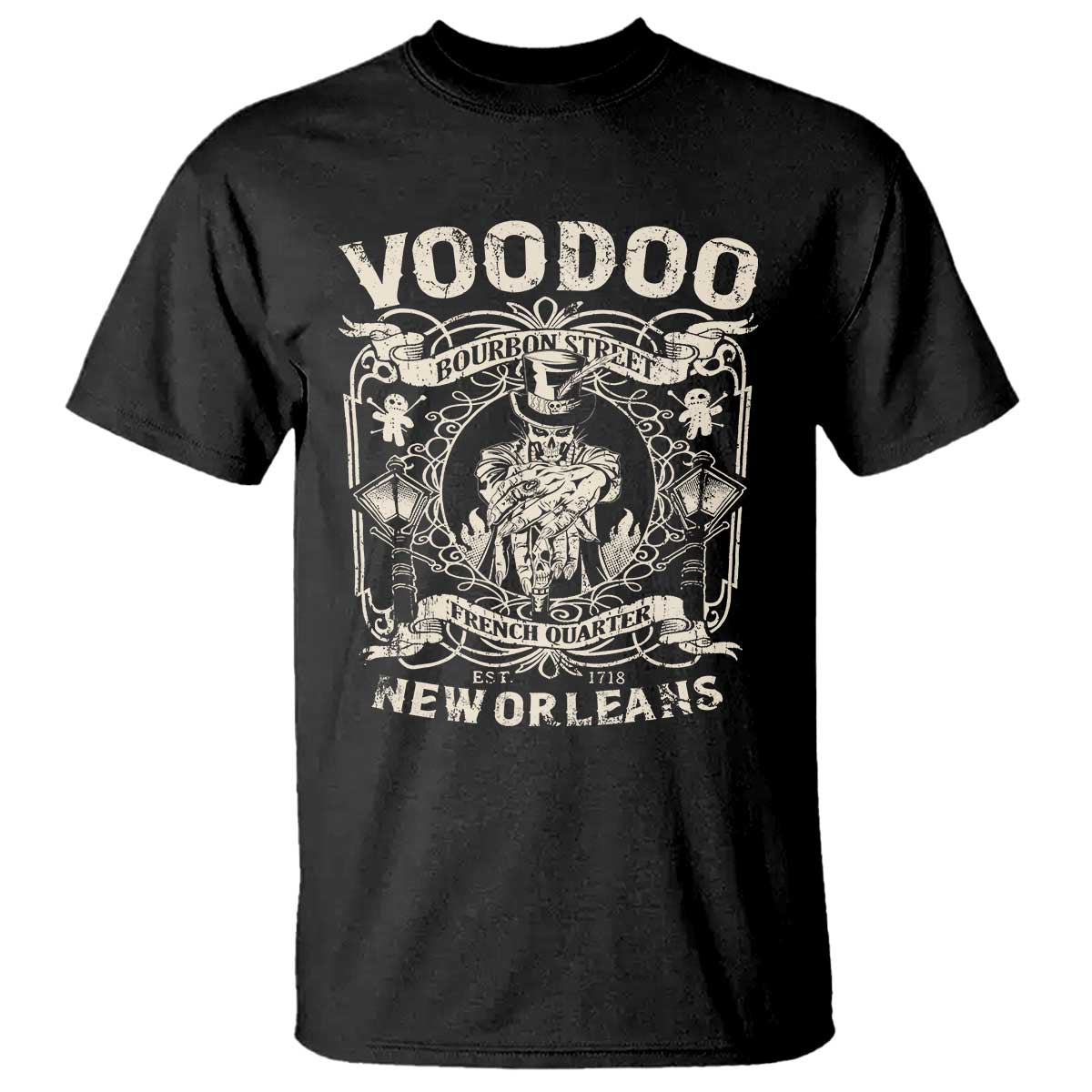 Voodoo Bourbon Street Spooky New Orleans T Shirt Voodoo Doctor