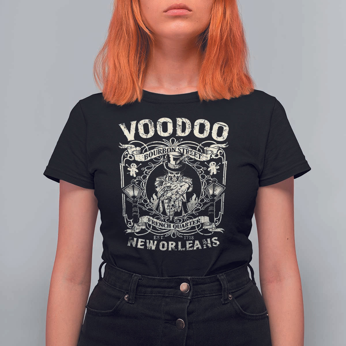 Voodoo Bourbon Street Spooky New Orleans T Shirt For Women Voodoo Doctor