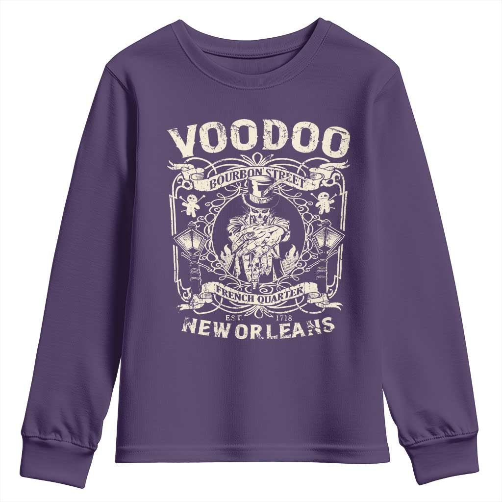 Voodoo Bourbon Street Spooky New Orleans Youth Sweatshirt Voodoo Doctor