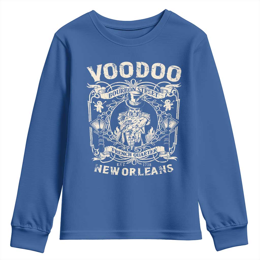 Voodoo Bourbon Street Spooky New Orleans Youth Sweatshirt Voodoo Doctor