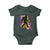 Funny Bigfoot Mardi Gras Louisiana Map Jazz Music Baby Onesie