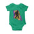 Funny Bigfoot Mardi Gras Louisiana Map Jazz Music Baby Onesie