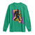Funny Bigfoot Mardi Gras Louisiana Map Jazz Music Long Sleeve Shirt