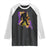 Funny Bigfoot Mardi Gras Louisiana Map Jazz Music Raglan Shirt