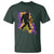 Funny Bigfoot Mardi Gras Louisiana Map Jazz Music T Shirt