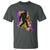 Funny Bigfoot Mardi Gras Louisiana Map Jazz Music T Shirt