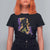 Funny Bigfoot Mardi Gras Louisiana Map Jazz Music T Shirt For Women