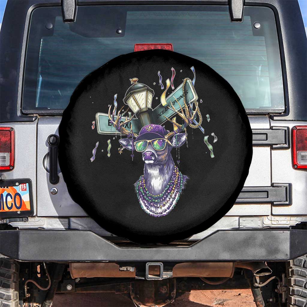 Funny Mardi Gras Mississippi Deer Spare Tire Cover Biloxi Ocean Springs Carnival