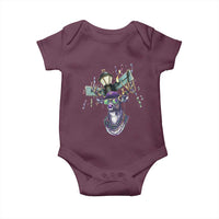 Funny Mardi Gras Mississippi Deer Baby Onesie Biloxi Ocean Springs Carnival