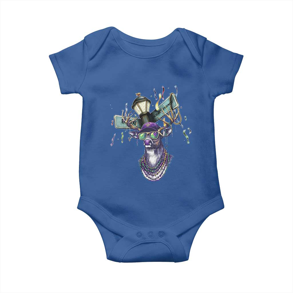 Funny Mardi Gras Mississippi Deer Baby Onesie Biloxi Ocean Springs Carnival