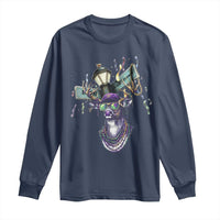 Funny Mardi Gras Mississippi Deer Long Sleeve Shirt Biloxi Ocean Springs Carnival