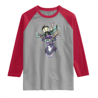 Funny Mardi Gras Mississippi Deer Raglan Shirt Biloxi Ocean Springs Carnival