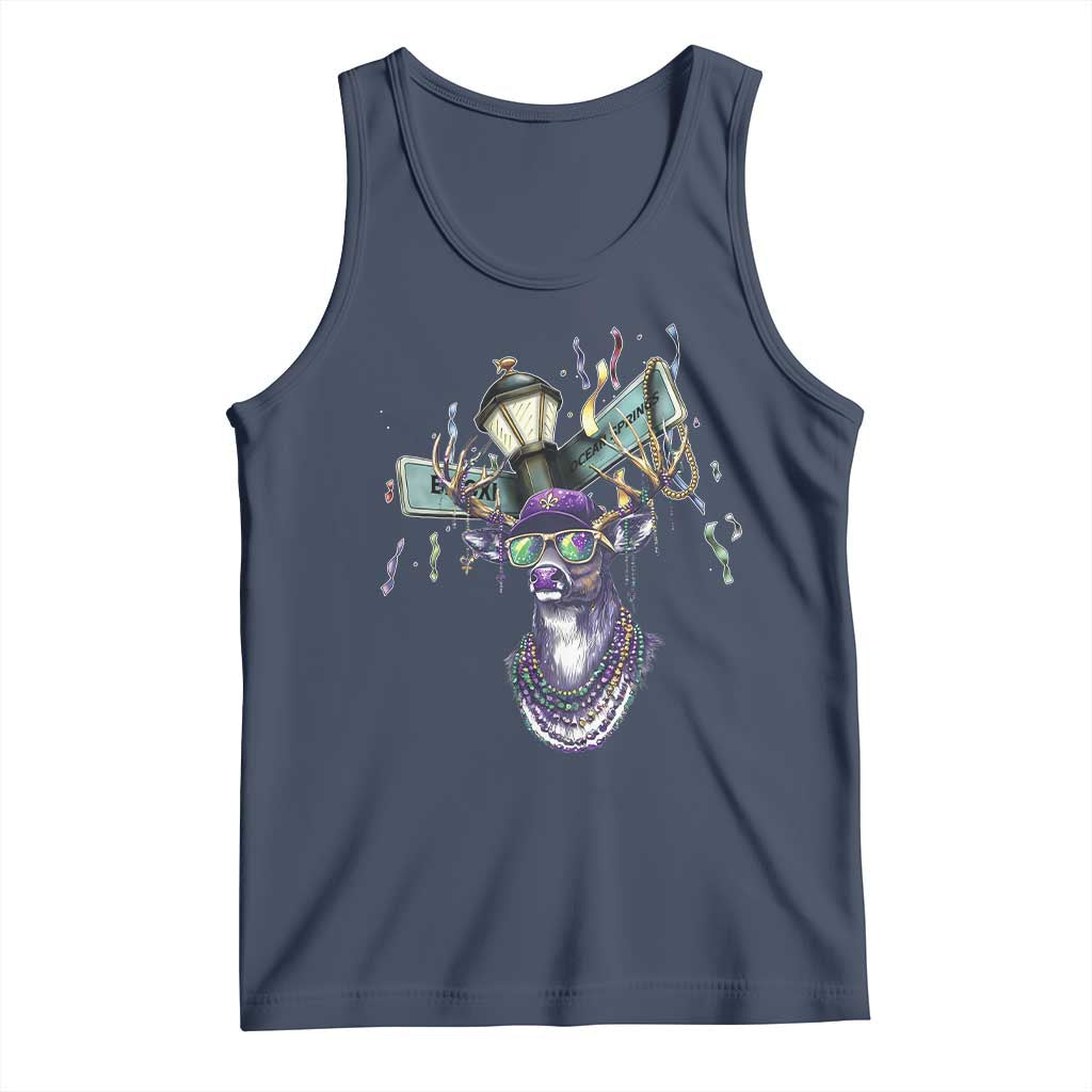 Funny Mardi Gras Mississippi Deer Tank Top Biloxi Ocean Springs Carnival