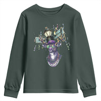 Funny Mardi Gras Mississippi Deer Youth Sweatshirt Biloxi Ocean Springs Carnival