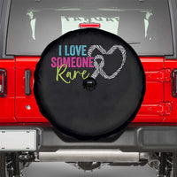 Rare Disease Awareness Spare Tire Cover I Love Someone Rare Zebra Ribbon