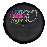 Rare Disease Awareness Spare Tire Cover I Love Someone Rare Zebra Ribbon