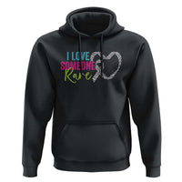Rare Disease Awareness Hoodie I Love Someone Rare Zebra Ribbon