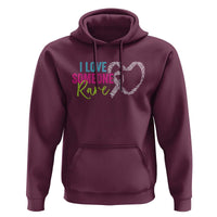 Rare Disease Awareness Hoodie I Love Someone Rare Zebra Ribbon