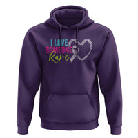 Rare Disease Awareness Hoodie I Love Someone Rare Zebra Ribbon