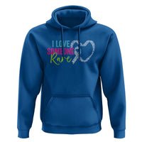 Rare Disease Awareness Hoodie I Love Someone Rare Zebra Ribbon