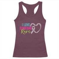 Rare Disease Awareness Racerback Tank Top I Love Someone Rare Zebra Ribbon