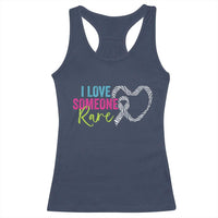 Rare Disease Awareness Racerback Tank Top I Love Someone Rare Zebra Ribbon