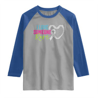 Rare Disease Awareness Raglan Shirt I Love Someone Rare Zebra Ribbon