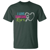 Rare Disease Awareness T Shirt I Love Someone Rare Zebra Ribbon