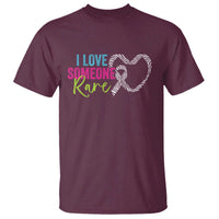 Rare Disease Awareness T Shirt I Love Someone Rare Zebra Ribbon