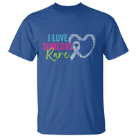 Rare Disease Awareness T Shirt I Love Someone Rare Zebra Ribbon