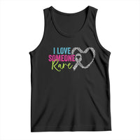 Rare Disease Awareness Tank Top I Love Someone Rare Zebra Ribbon