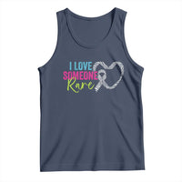 Rare Disease Awareness Tank Top I Love Someone Rare Zebra Ribbon