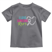 Rare Disease Awareness Toddler T Shirt I Love Someone Rare Zebra Ribbon