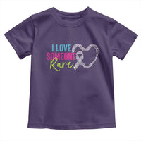 Rare Disease Awareness Toddler T Shirt I Love Someone Rare Zebra Ribbon