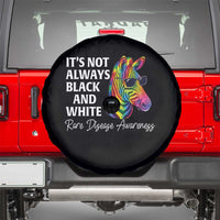 Rare Disease Awareness Spare Tire Cover It Is Not Always Black And White Colorful Zebra