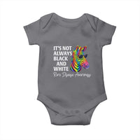 Rare Disease Awareness Baby Onesie It Is Not Always Black And White Colorful Zebra