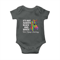 Rare Disease Awareness Baby Onesie It Is Not Always Black And White Colorful Zebra