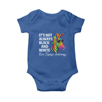 Rare Disease Awareness Baby Onesie It Is Not Always Black And White Colorful Zebra