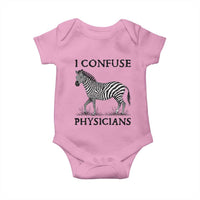 I Confuse Physicians Rare Disease Awareness Baby Onesie Funny Zebra