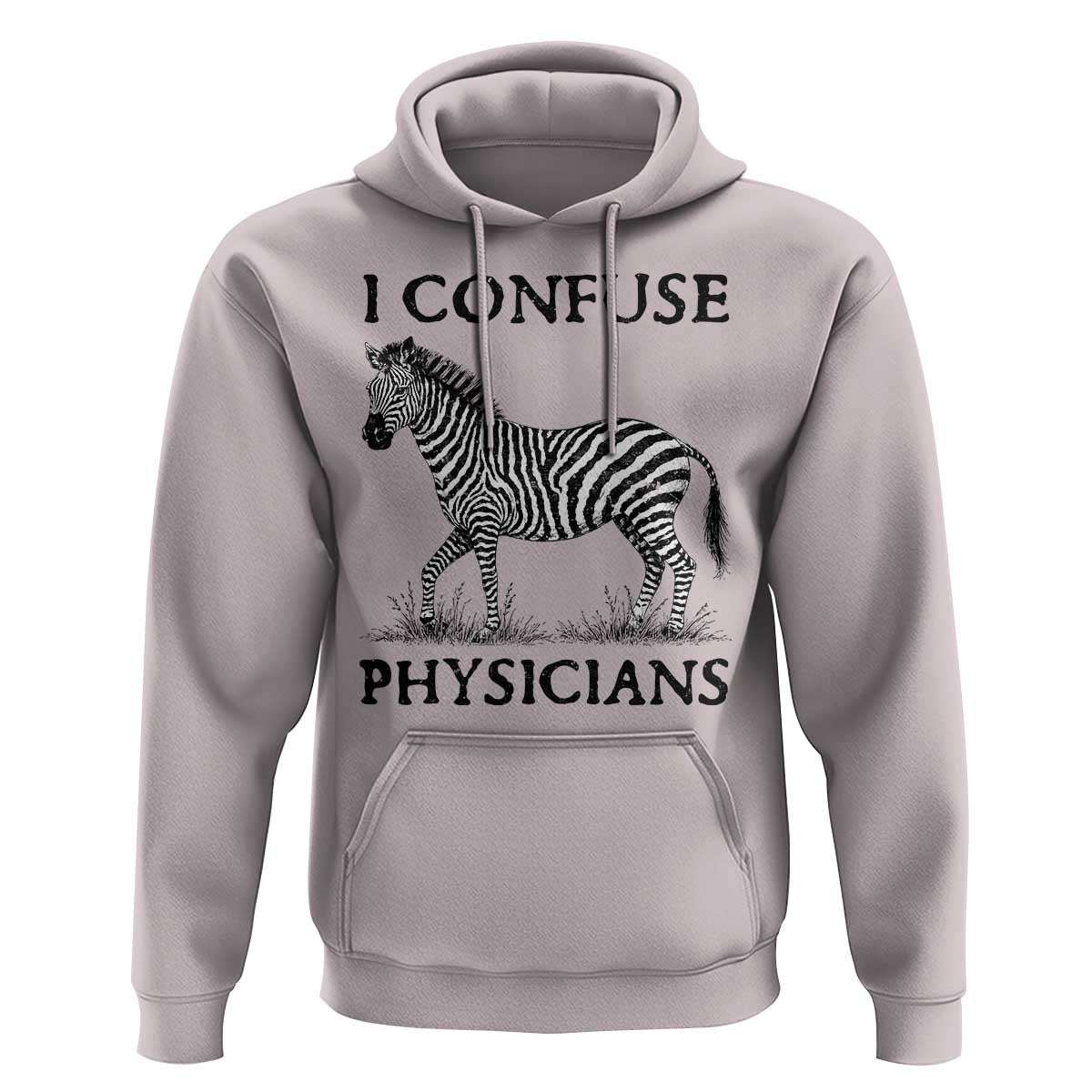 I Confuse Physicians Rare Disease Awareness Hoodie Funny Zebra