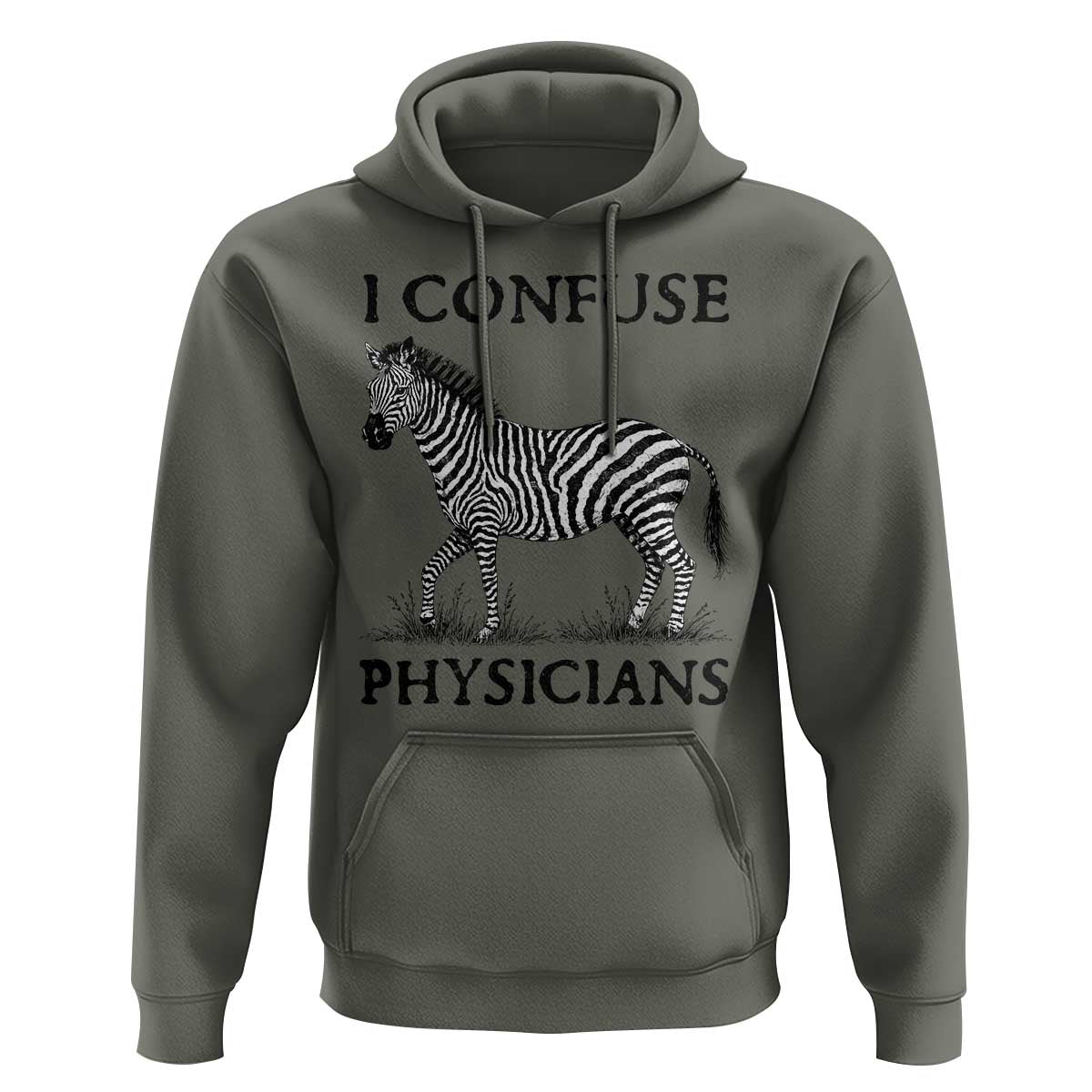 I Confuse Physicians Rare Disease Awareness Hoodie Funny Zebra