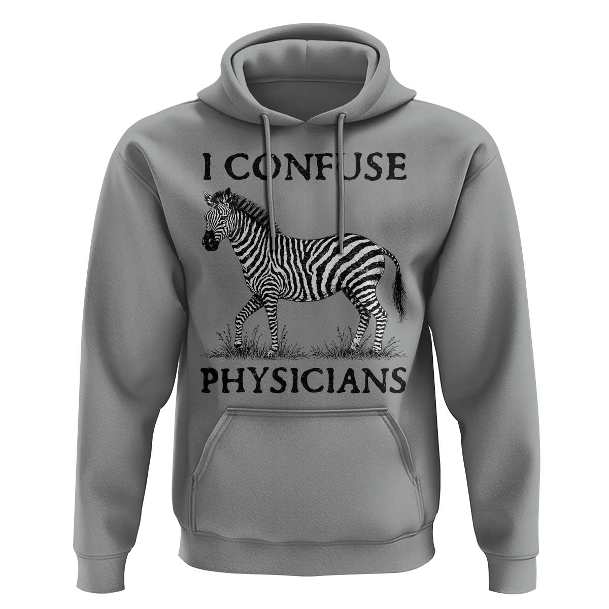 I Confuse Physicians Rare Disease Awareness Hoodie Funny Zebra