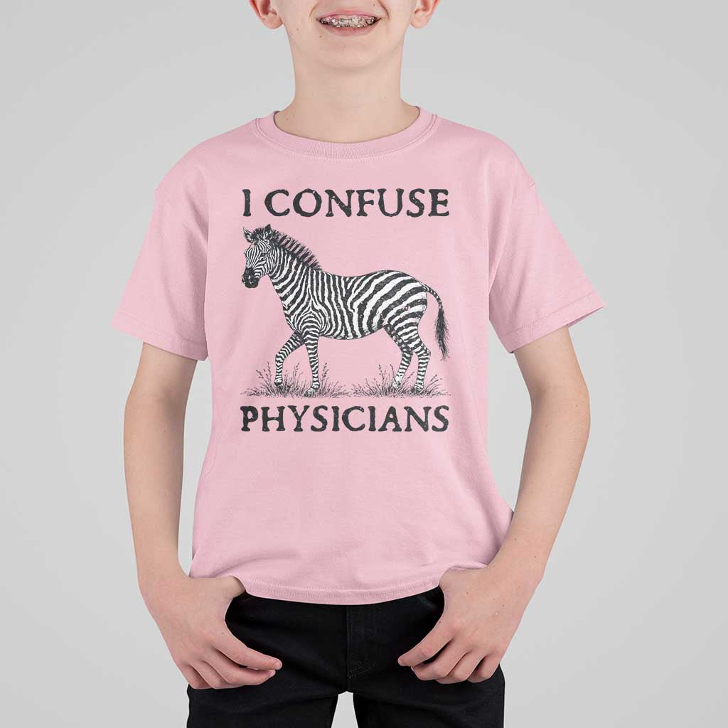 I Confuse Physicians Rare Disease Awareness T Shirt For Kid Funny Zebra