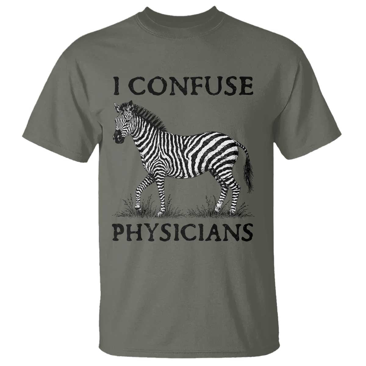 I Confuse Physicians Rare Disease Awareness T Shirt Funny Zebra
