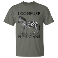 I Confuse Physicians Rare Disease Awareness T Shirt Funny Zebra