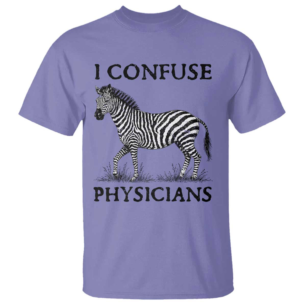 I Confuse Physicians Rare Disease Awareness T Shirt Funny Zebra