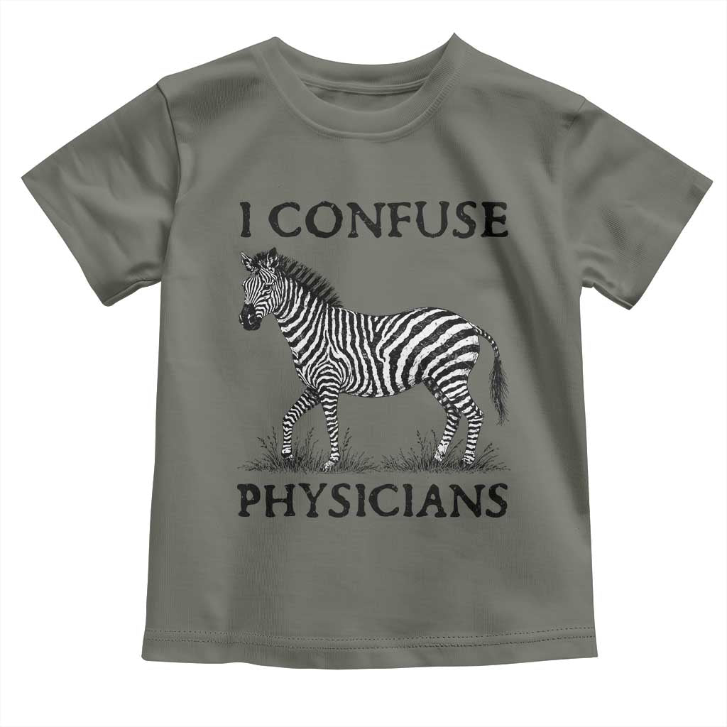I Confuse Physicians Rare Disease Awareness Toddler T Shirt Funny Zebra